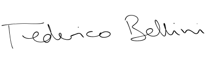 Signature of Federico Bellini