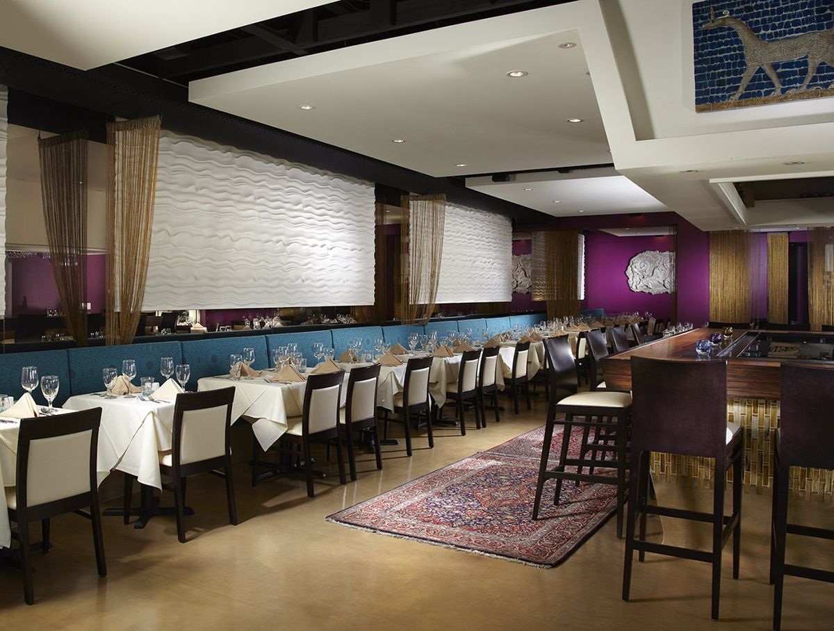 Restaurant dining room built by Calusa