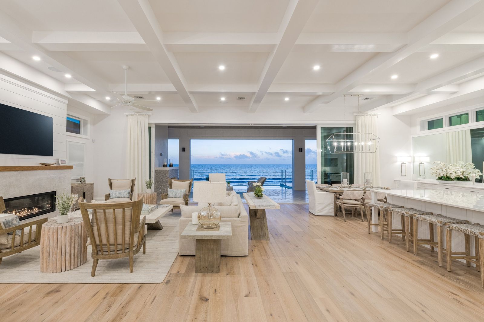 Great room open to the Gulf
