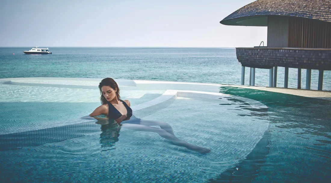 The St. Regis Maldives campaign, infinity pool